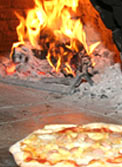 Pizzeria with wood oven